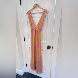 Maaji Swim Dress Coverup Coneflower Retro Print